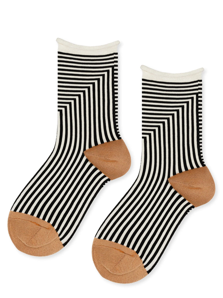 Hansel From Basel- Corbusier Crew Socks, Black