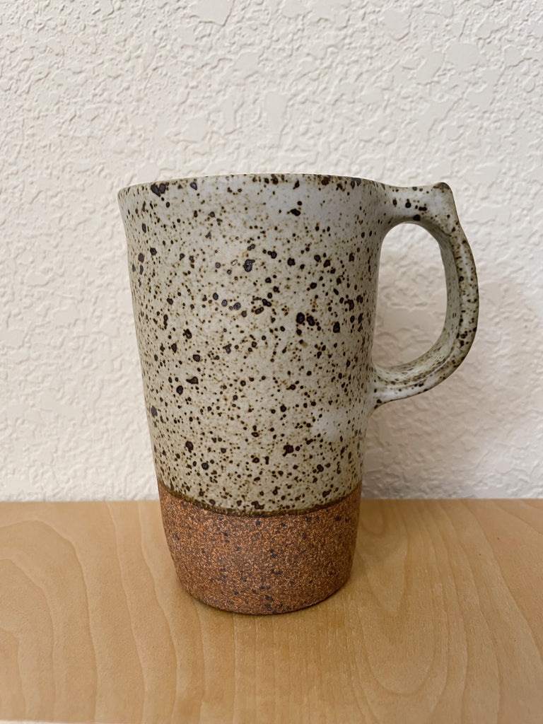 Kiyomi Koide - Tall White Speckled Mug