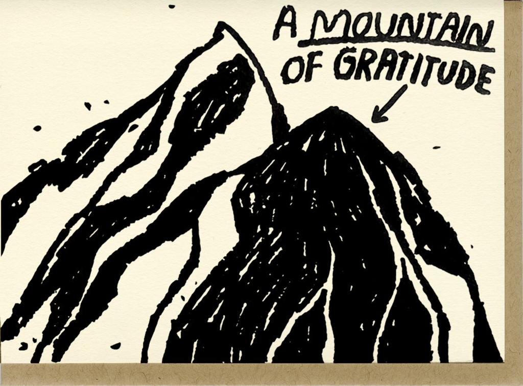 People I’ve Loved- Mountain of Gratitude Card