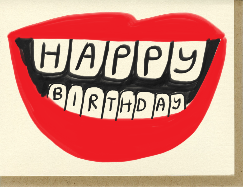People I’ve Loved- Birthday Lips Card