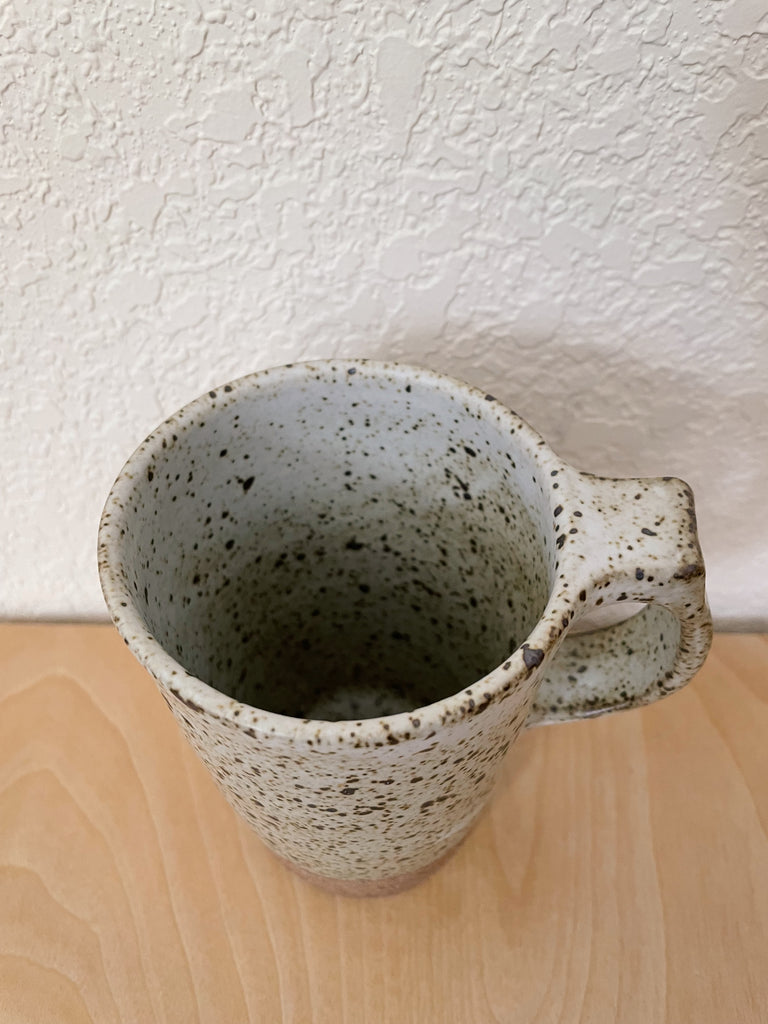 Kiyomi Koide - Tall White Speckled Mug