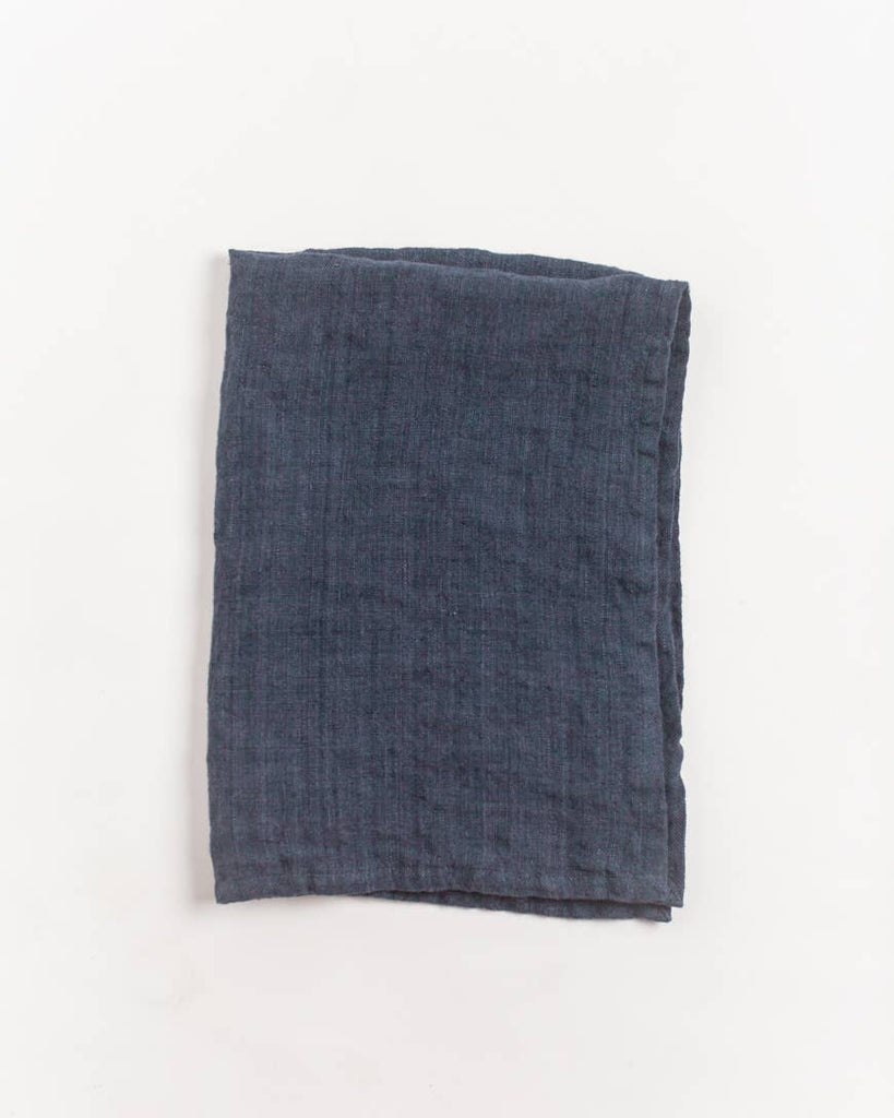 Creative Women - Stone Washed Linen Tea Towel, Navy