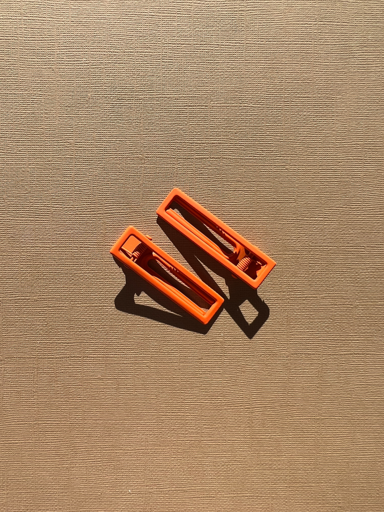 NAT + NOOR - Lu Lu Hair Clips - Tangerine Orange