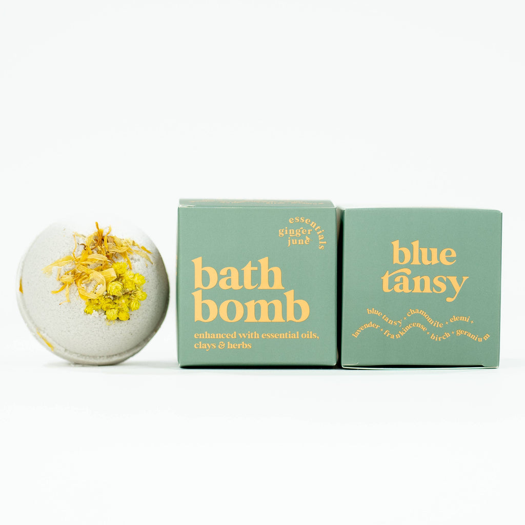 Ginger June Candle Co. - TANSY • 100% BOTANICAL BATH BOMB •