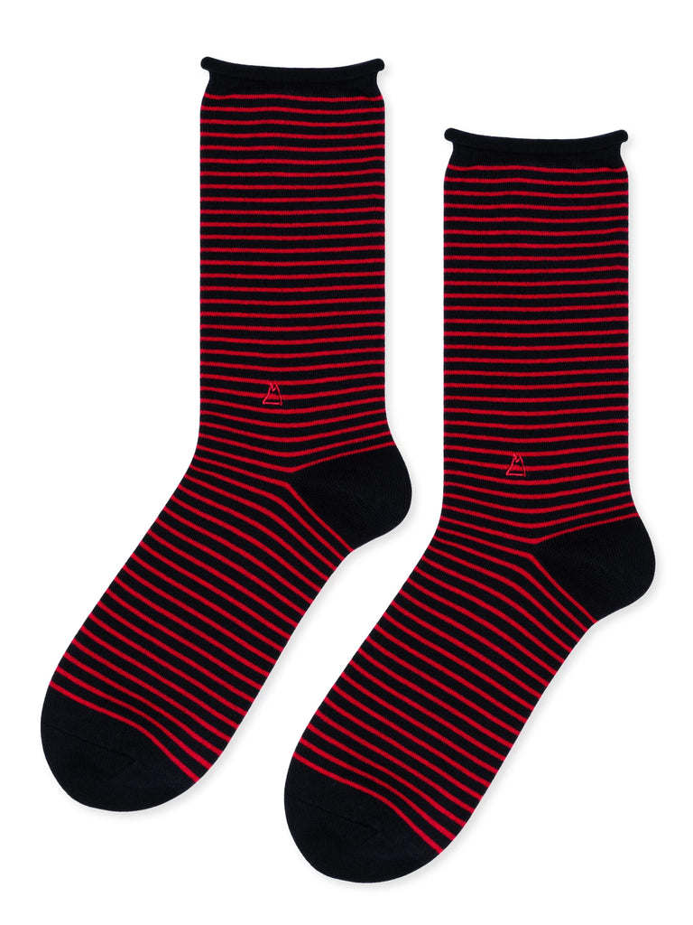 Hansel from Basel- Nautical Stripe Crew Socks, MENS